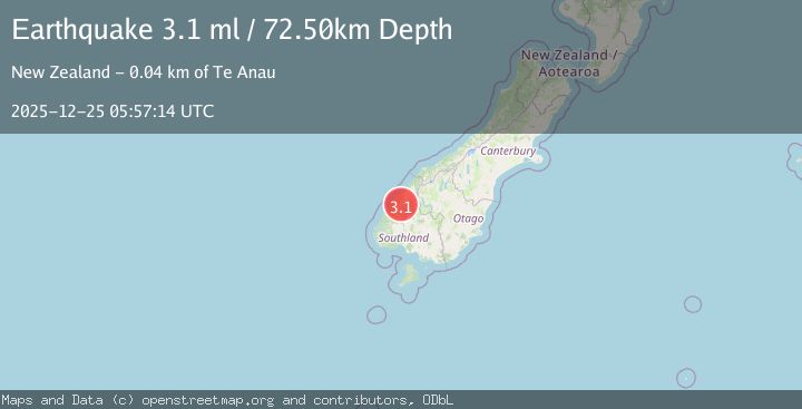 Map of SOUTH ISLAND OF NEW ZEALAND