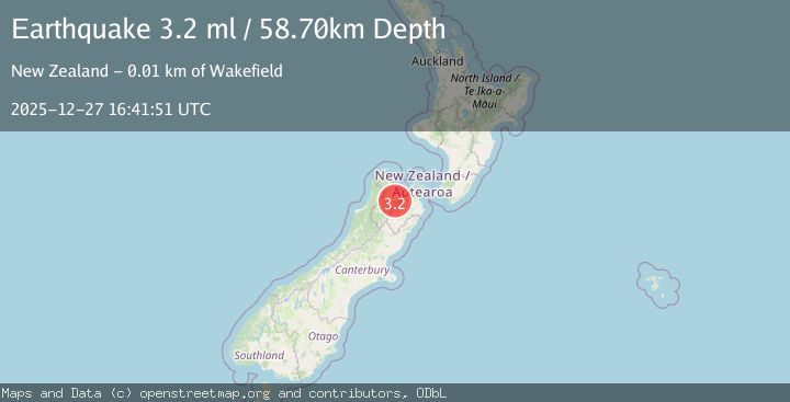 Map of SOUTH ISLAND OF NEW ZEALAND