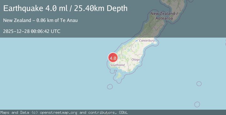 Map of SOUTH ISLAND OF NEW ZEALAND