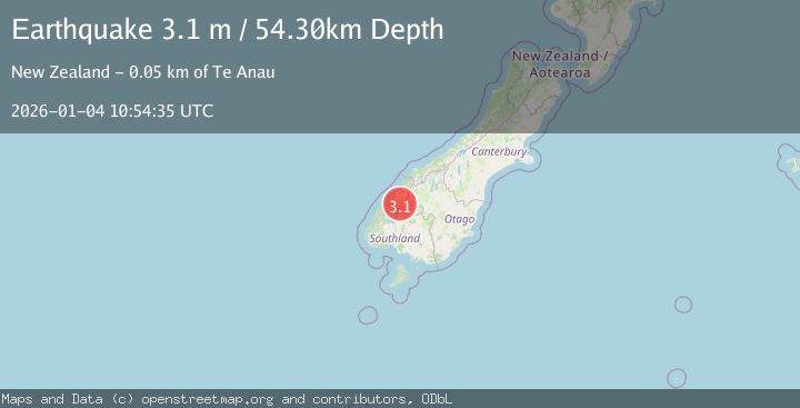 Map of SOUTH ISLAND OF NEW ZEALAND