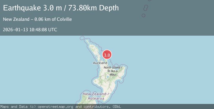Map of OFF E. COAST OF N. ISLAND, N.Z.