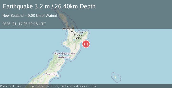 Map of OFF E. COAST OF N. ISLAND, N.Z.