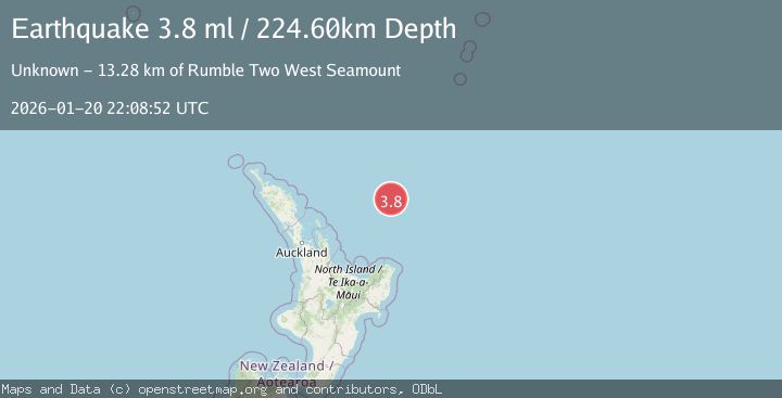 Map of OFF E. COAST OF N. ISLAND, N.Z.