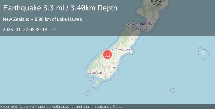 Map of SOUTH ISLAND OF NEW ZEALAND