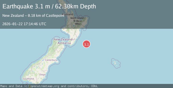 Map of OFF E. COAST OF N. ISLAND, N.Z.