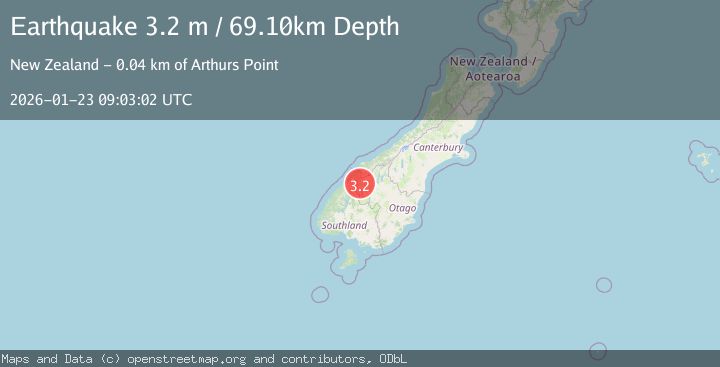 Map of SOUTH ISLAND OF NEW ZEALAND