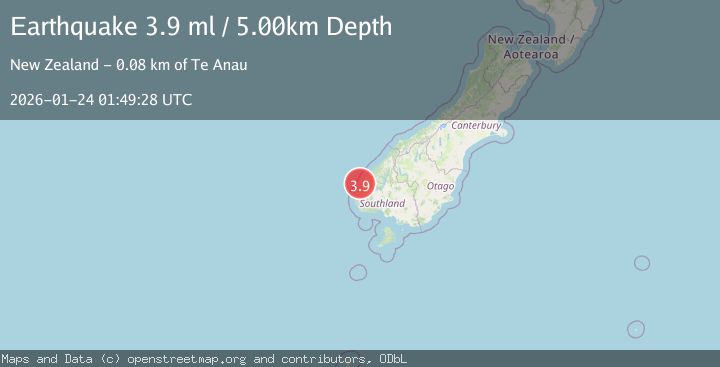 Map of OFF W. COAST OF S. ISLAND, N.Z.