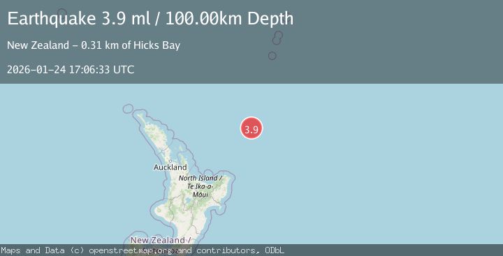 Map of OFF E. COAST OF N. ISLAND, N.Z.