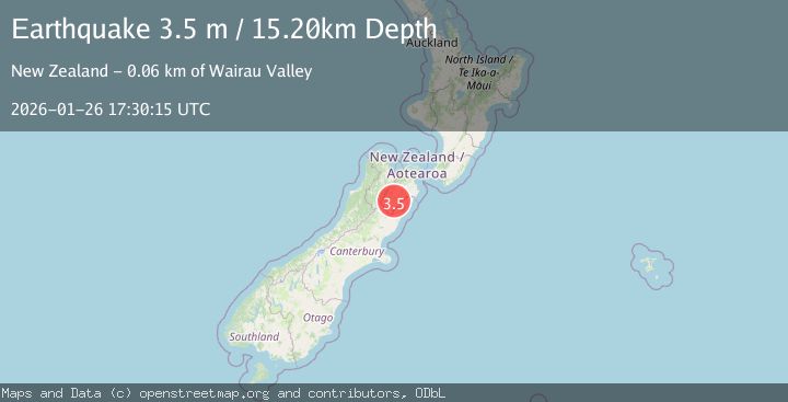 Map of SOUTH ISLAND OF NEW ZEALAND