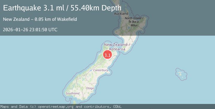 Map of SOUTH ISLAND OF NEW ZEALAND