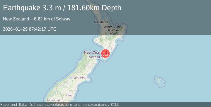 Map of NORTH ISLAND OF NEW ZEALAND