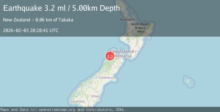 Map of SOUTH ISLAND OF NEW ZEALAND