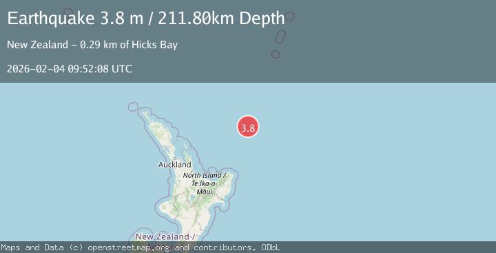 Map of OFF E. COAST OF N. ISLAND, N.Z.
