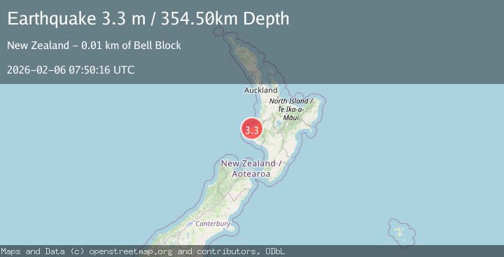 Map of NORTH ISLAND OF NEW ZEALAND