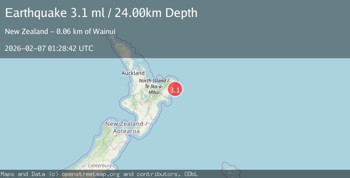 Map of OFF E. COAST OF N. ISLAND, N.Z.
