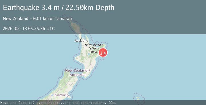 Map of OFF E. COAST OF N. ISLAND, N.Z.