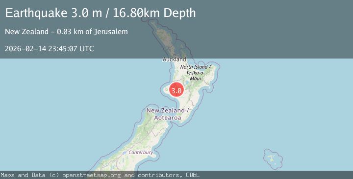 Map of NORTH ISLAND OF NEW ZEALAND