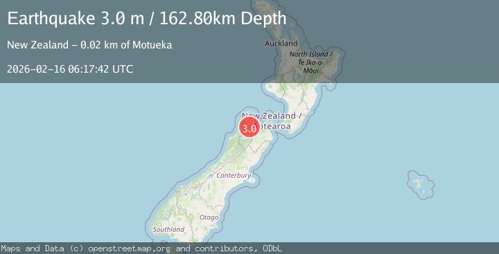 Map of SOUTH ISLAND OF NEW ZEALAND