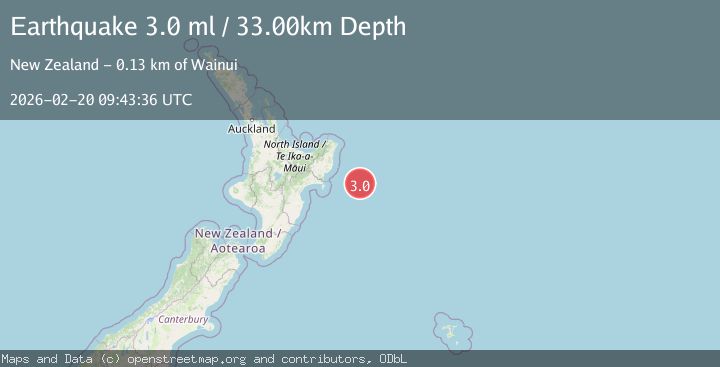 Map of OFF E. COAST OF N. ISLAND, N.Z.