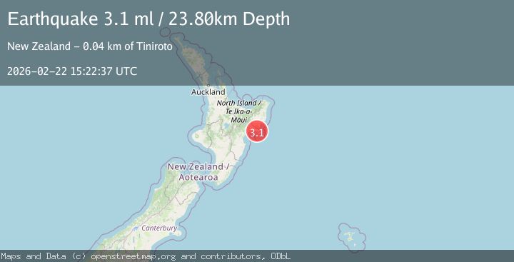 Map of OFF E. COAST OF N. ISLAND, N.Z.