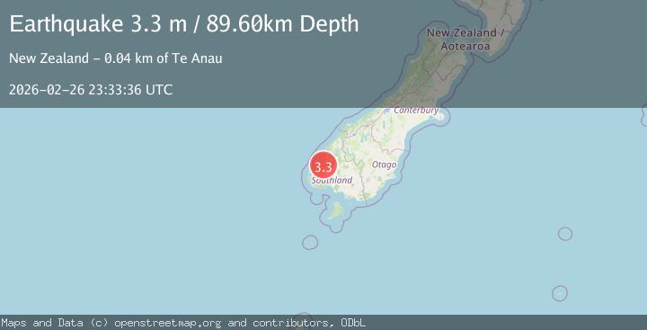 Map of SOUTH ISLAND OF NEW ZEALAND