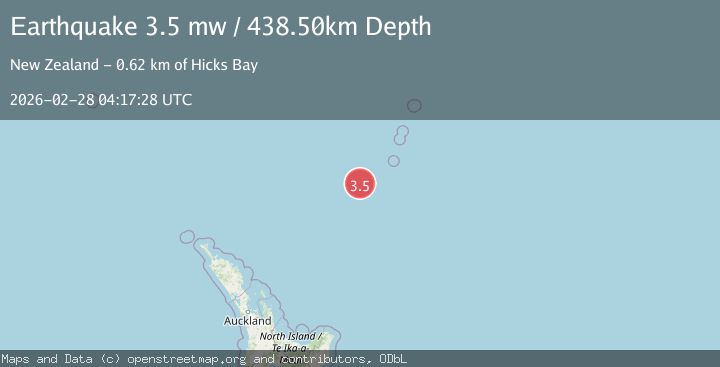 Map of SOUTH OF KERMADEC ISLANDS