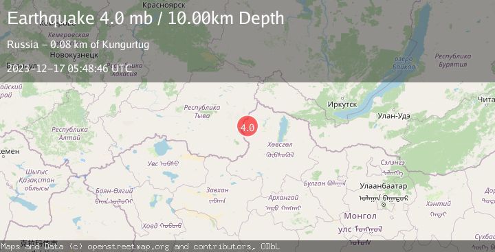 Map of RUSSIA-MONGOLIA BORDER REGION