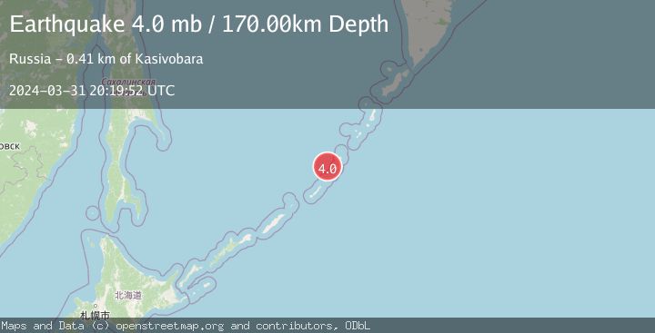 Map of KURIL ISLANDS