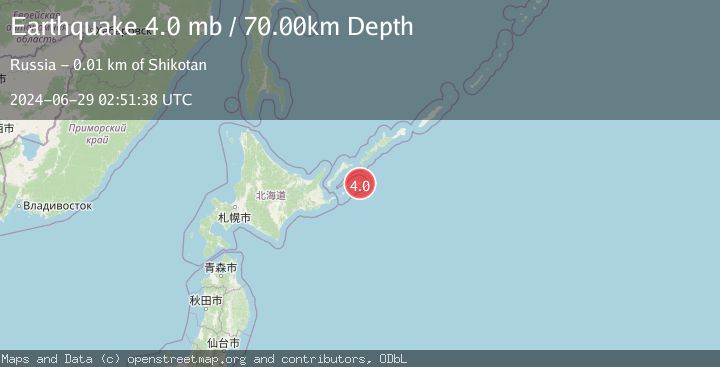 Map of KURIL ISLANDS