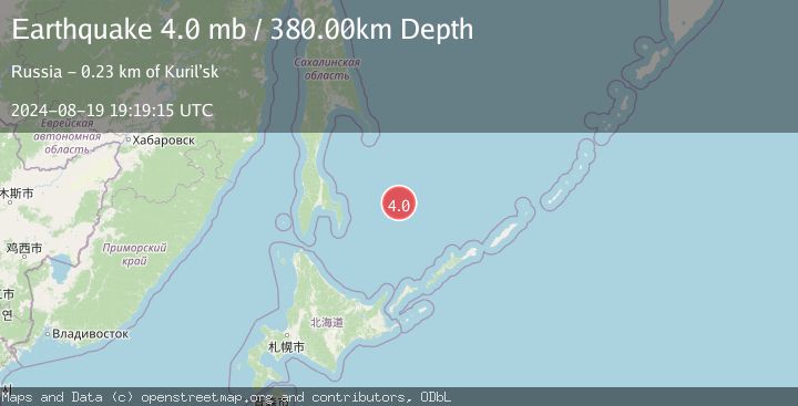 Map of SEA OF OKHOTSK
