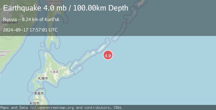 Map of KURIL ISLANDS