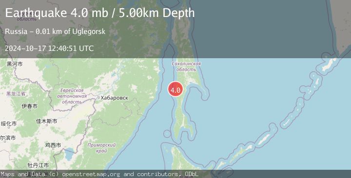 Map of SAKHALIN, RUSSIA