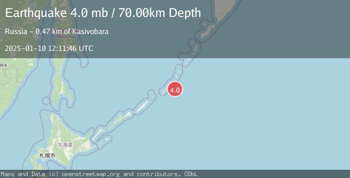 Map of KURIL ISLANDS