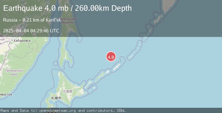 Map of KURIL ISLANDS