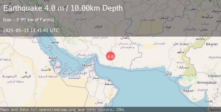 Map of SOUTHEASTERN IRAN