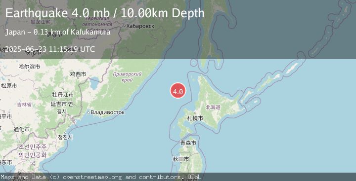 Map of EASTERN SEA OF JAPAN