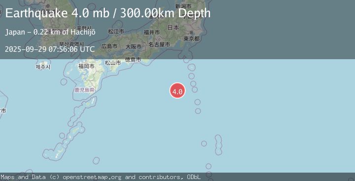 Map of IZU ISLANDS, JAPAN REGION