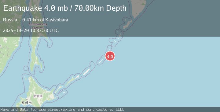 Map of KURIL ISLANDS