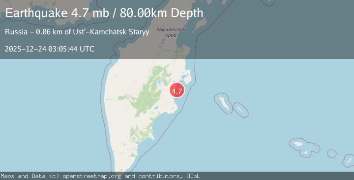 Map of NEAR EAST COAST OF KAMCHATKA