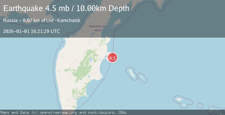 Map of NEAR EAST COAST OF KAMCHATKA