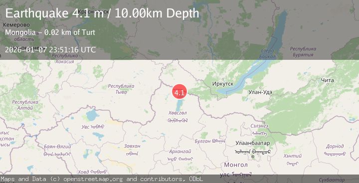 Map of RUSSIA-MONGOLIA BORDER REGION