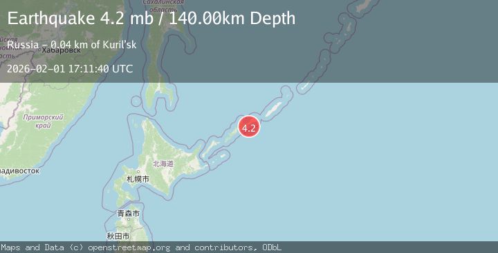 Map of KURIL ISLANDS