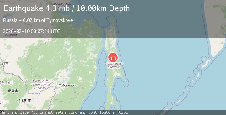 Map of SAKHALIN, RUSSIA