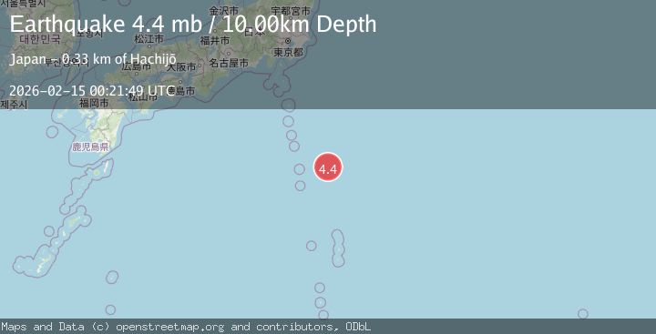 Map of IZU ISLANDS, JAPAN REGION