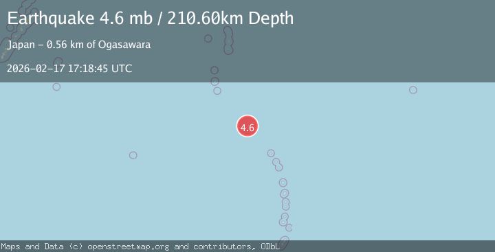 Map of VOLCANO ISLANDS, JAPAN REGION