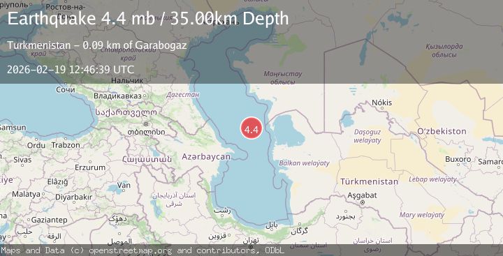 Map of CASPIAN SEA, OFFSHR TURKMENISTAN