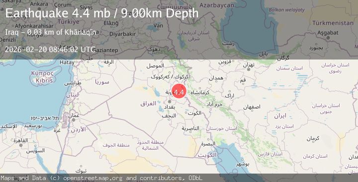 Map of IRAN-IRAQ BORDER REGION