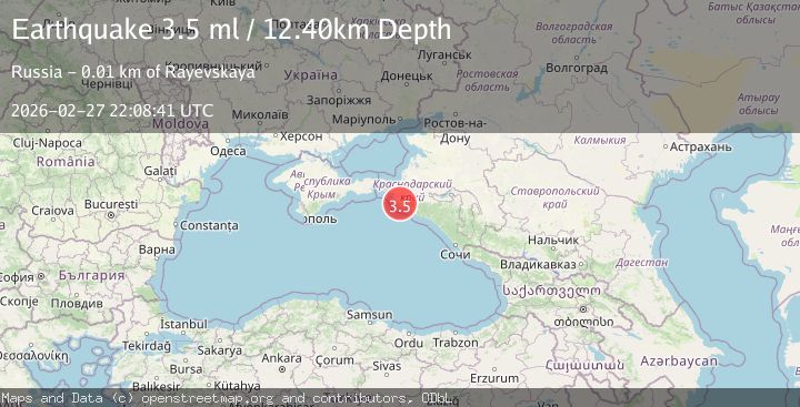 Map of CAUCASUS REGION, RUSSIA