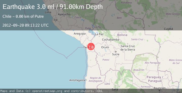 Map of TARAPACA, CHILE
