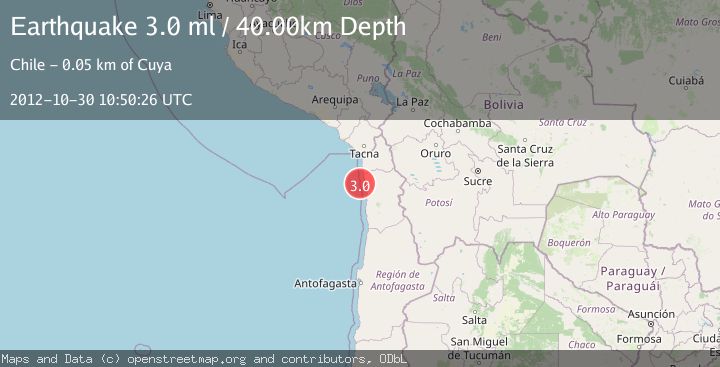Map of OFFSHORE TARAPACA, CHILE